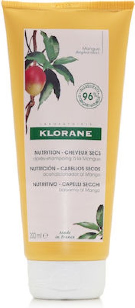 Klorane Conditioner With Mango Butter, Μαλακτική Κρέμα Μαλλιών,  200ml