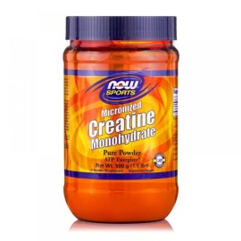 Now Foods Creatine Monohydrate Micronized Powder Συμπλήρωμα Διατροφής για Μείωση Κόπωσης & Προαγωγή Κυτταρικής Ενέργειας 500gr