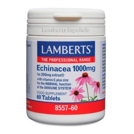 Lamberts Echinacea 1000mg, Φυτικό Εκχύλισμα Εχινάκεας με Αντιβακτηριακές Ιδιότητες, Χρήσιμο σε Περιπτώσεις Κρυολογημάτων, Γρίπης και Μολύνσεων, 60tabs