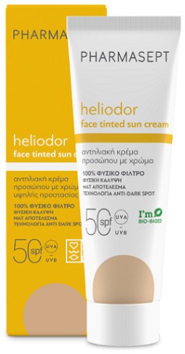 Pharmasept Heliodor Face Tinted Sun Cream Αντηλιακή Κρέμα Προσώπου με Χρώμα SPF50 50ml