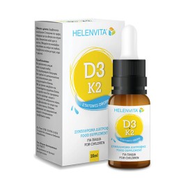 Helenvita Vitamin D3-K2 Drops Συμπλήρωμα Διατροφής για Παιδιά 20ml