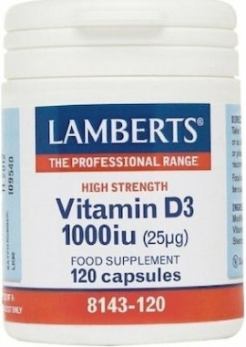 Lamberts Vitamin D3 1000iu (25μg) 120 Tablets