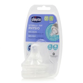 Chicco Physio Anti-Colic Ρ5 Θηλή Σιλικόνης Κανονικής Ροής 0m+ 2τμχ