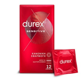 Durex Προφυλακτικά Λεπτά Sensitive για Κανονική Eφαρμογή 12τεμ