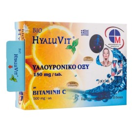 Medichrom Hyaluvit Υαλουρονικο Οξυ 150mg & Vitamin C 500mg 30 ταμπλέτες