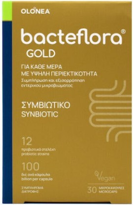 Olonea Bacteflora Gold με Υψηλή Περιεκτικότητα σε Προβιοτικά-Πρεβιοτικά 30caps