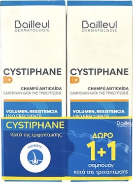 Bailleul Cystiphane Σαμπουάν Κατά Της Τριχόπτωσης 2x200ml