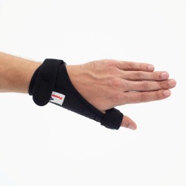 Johns Wrist Support Spika Νάρθηκας Καρπού Αντίχειρα Wrap Around Νεοπρένιο S-XL Αμφίπλευρο Μαύρο Χρώμα 120217