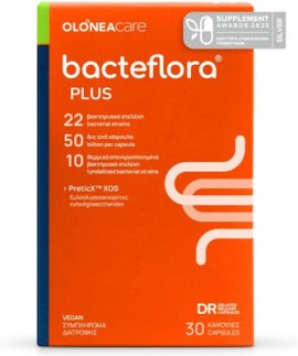 Olonea BacteFlora Plus Συνδυασμός Προβιοτικών & Πρεβιοτικών 30 Κάψουλες