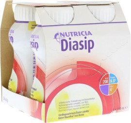 Nutricia Diasip Θρεπτικό Συμπλήρωμα Διατροφής με Γεύση Βανίλια 4x200ml