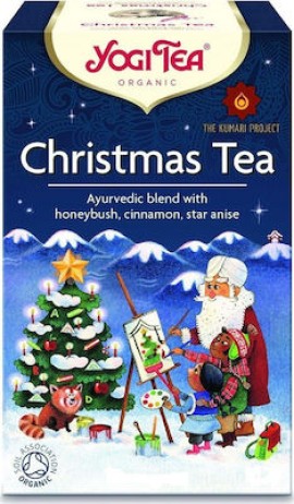 Yogi Tea Κόκκινο Τσάι Βιολογικό Christmas 17 Φακελάκια 35.7gr