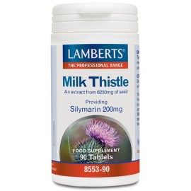 Lamberts Milk Thistle 8500mg, Συμπλήρωμα Διατροφής με Γαϊδουράγκαθο για την Προστασία Ήπατος & για Αποτοξίνωση, 90tabs