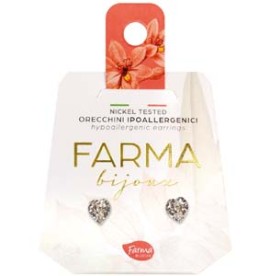 Farma Bijoux Υποαλλεργικά Σκουλαρίκια Κρύσταλλα Καρδιές 5mm