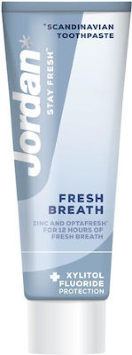 Jordan Stay Fresh Fresh Breath Toothpaste Οδοντόκρεμα για Φρέσκια Αναπνοή 75ml