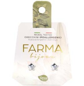 Farma Bijoux Υποαλλεργικά Σκουλαρίκια Αστέρια Κρύσταλλα 8mm (BE42C01) Farma Bijoux