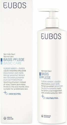 Eubos Basic Liquid Washing Emulsion Υγρό Καθαρισμού Προσώπου και Σώματος 400 ml