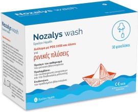 Epsilon Health Nozalys Wash 30sachets, Διάλυμα με PEG 3350 & Άλατα για Ρινικές Πλύσεις 30 φακελάκια &1 Φιάλη