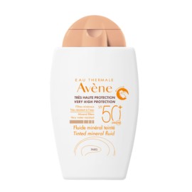 Avene Eau Thermale Fluide Mineral Teinte SPF50+ Αντιηλιακό Προσώπου Για Το Ευαίσθητο, Μη Ανεκτικό Δέρμα, με Χρώμα, 40ml