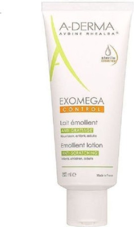 A-Derma Exomega Control Lait Emollient Μαλακτικό Γαλάκτωμα Για Ατοπικό Δέρμα Για Πρόσωπο - Σώμα 200ml