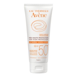 Avene Γαλακτωμα Mineral Spf 50+ Αντηλιακό Γαλάκτωμα χωρίς Χημικά Φίλτρα Για Μη Ανεκτικο Δερμα, 100ml