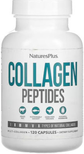 Natures Plus Collagen Peptides Συμπλήρωμα Διατροφής Κολλαγόνου 120caps