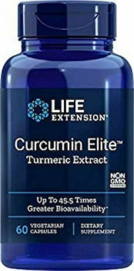 Life Extension Curcumin Elite Turmeric Extract Συμπλήρωμα Διατροφής Κουρκουμίνης 60caps