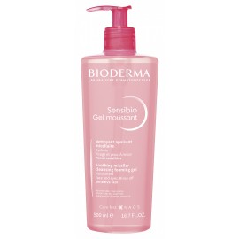 Bioderma Sensibio Gel Moussant Απαλό Τζελ Καθαρισμού & Αφαίρεσης Μακιγιάζ για Ευαίσθητο Δέρμα 500ml