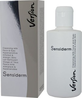 Version Sensiderm Cleansing Milk Face & Eye Γαλάκτωμα Ντεμακιγιάζ για Πρόσωπο & Μάτια 200ml