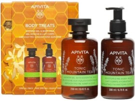 Apivita Promo Tonic Mountain Tea Shower Gel Αφρόλουτρο 250ml & Body Milk Γαλάκτωμα Σώματος 200ml