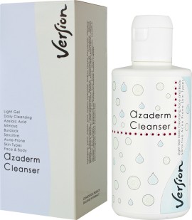 Version Azaderm Cleanser Λεπτόρρευστο Tζελ Καθαρισμού Κατά Της Ακμής Καθημερινής Χρήσης 200ml