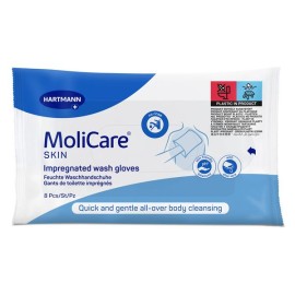 Hartmann Μolicare Professional Protect Clean Υγρά Γάντια Λουτρού για Κλινήρεις Ασθενείς 8τμχ