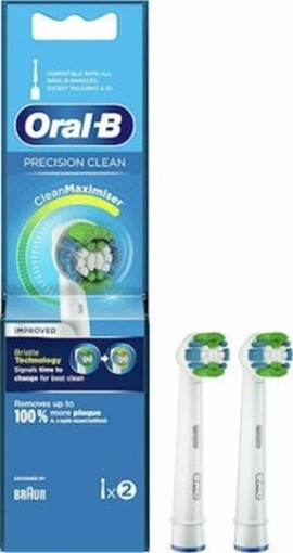 Oral-B Pro Precision Clean Ανταλλακτικές Κεφαλές Ηλεκτρικής Οδοντόβουρτσας 2τεμ