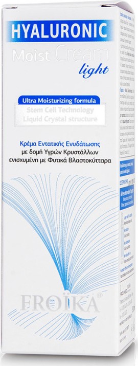 Froika Hyaluronic Moist Cream Light Κρέμα Εντατικής Ενυδάτωσης για Λιπαρό με Τάση Ακμής Δέρμα 50ml