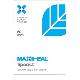 MaxiHeal LipoAct Α-λιποϊκό Οξύ & B-complex 600mg 60 κάψουλες