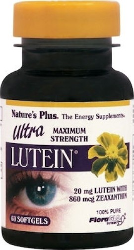 Natures Plus Lutein Ultra Συμπλήρωμα Διατροφής 60 μαλακές κάψουλες