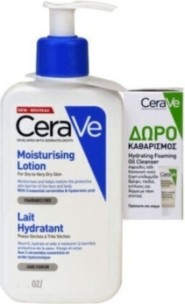 CeraVe Promo Moisturising Face & Body Lotion for Dry to Very Dry Skin 236ml & Δώρο Hydrating Foaming Oil Cleanser 20ml