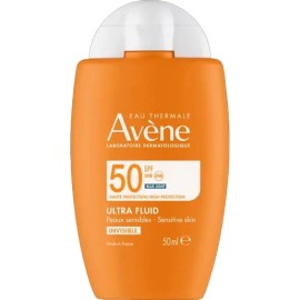 Avene Ultra Fluid Invisible Spf50 Αντηλιακή Προστασία για Ευαίσθητο Δέρμα Χωρίς Άρωμα 50ml