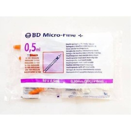 BD Micro-Fine+ 0.5ml 0.30mm 30G x 8mm 10τμχ