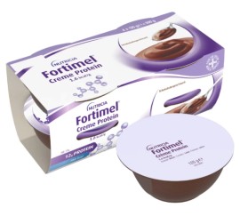 Nutricia Fortimel Creme Protein 1.6Kcal Chocolate Κρέμα για τη Διαιτητική Διαχείριση της Δυσθρεψίας Σοκολάτα 4x125gr