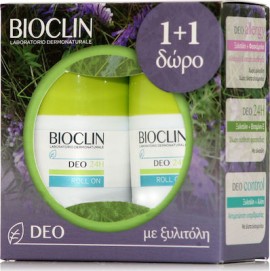 Bioclin Promo Deo 24h Roll-On Αποσμητικό Για Κανονική Εφίδρωση 2x50ml