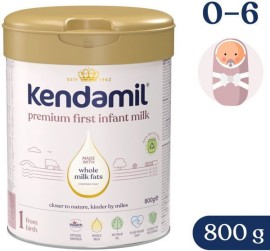 Kendamil Premium First Infant Milk 1 Υψηλής Ποιότητας Γάλα Πλήρες 1ης Βρεφικής Ηλικίας σε Σκόνη 0-6m 800g