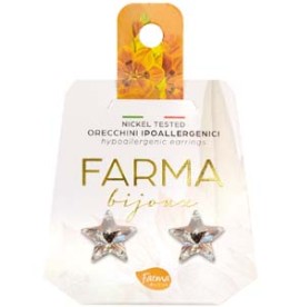 Farma Bijoux Υποαλλεργικά Σκουλαρίκια Κρύσταλλα Αστέρια 10mm (BE41C01)