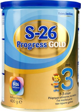 Wyeth S-26 Progress Gold Stages 3 Βρεφικό Γάλα από τον 12ο μήνα, 400 gr