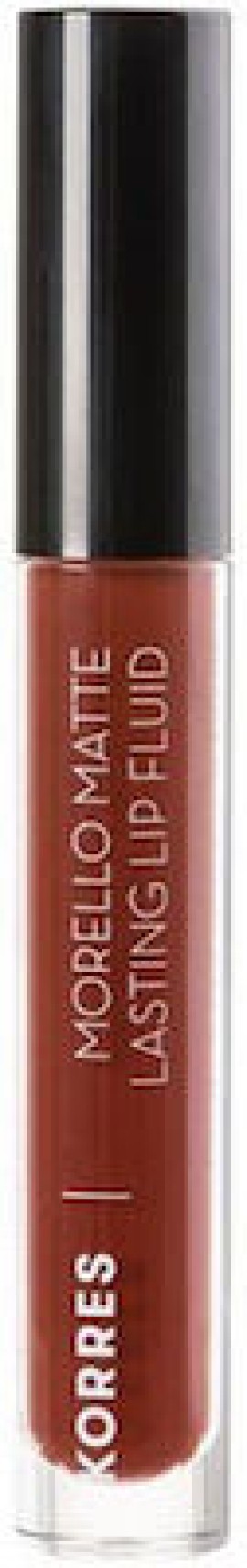 Korres Morello Matte Lasting Lip Fluid Υγρό Κραγιόν Μεγάλης Διάρκειας Για Τέλειο Ματ Αποτέλεσμα 60 Chestnut 3.4ml