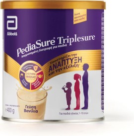 Abbott Pediasure Triplesure Συμπλήρωμα Διατροφής σε Μορφή Σκόνη Γάλακτος για Παιδιά 1-10 Ετών με Γεύση Βανίλια 400g