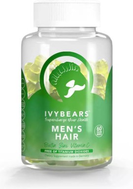 Ivybears Mens Hair, Συμπλήρωμα Διατροφής Για Άνδρες, Προσφέρει Λάμψη Στα Μαλλιά & Στα Νύχια 60 Ζελεδάκια