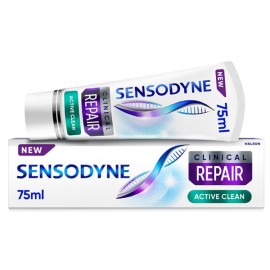 Sensodyne Clinical Repair Active Clean Οδοντόκρεμα για Αναδόμηση των Ευαίσθητων Δοντιών 75ml