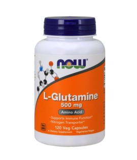 Now Foods L-Glutamine 500mg 120veg.caps