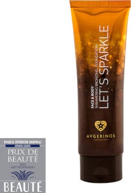 Avgerinos Cosmetics Lets Sparkle Βronzer Foundation Σώματος και Προσώπου με Glitter 120ml