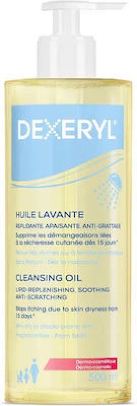 Dexeryl Huile Lavante Cleansing Oil for Face & Body Καταπραϋντικό Έλαιο Καθαρισμού Προσώπου & Σώματος 500ml